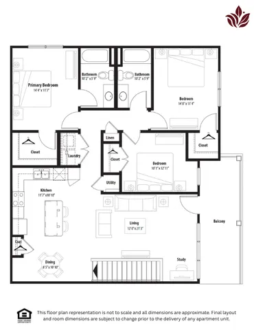Modern floor plan layout
