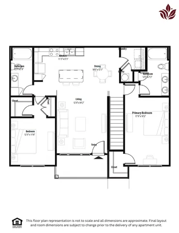 Modern floor plan layout