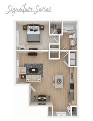 Modern floor plan layout