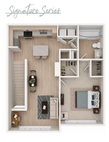 Modern floor plan layout