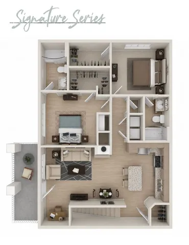 Modern floor plan layout