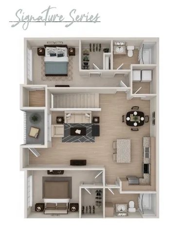 Modern floor plan layout