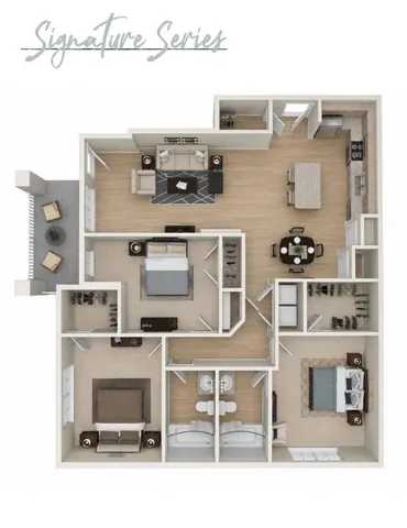 Modern floor plan layout