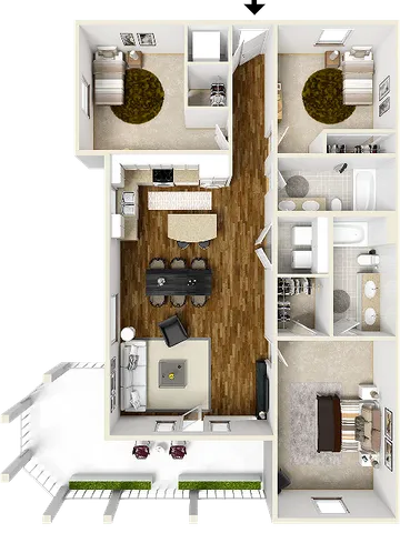 The Alcove Floorplan