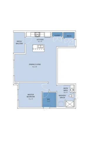 Summit- 1 Bedroom, 1 Bathroom