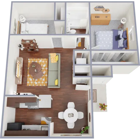 1 Bedroom Grand Floor Plan
