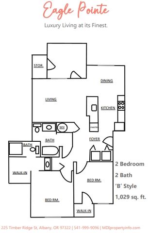 2x2B Floor Plan