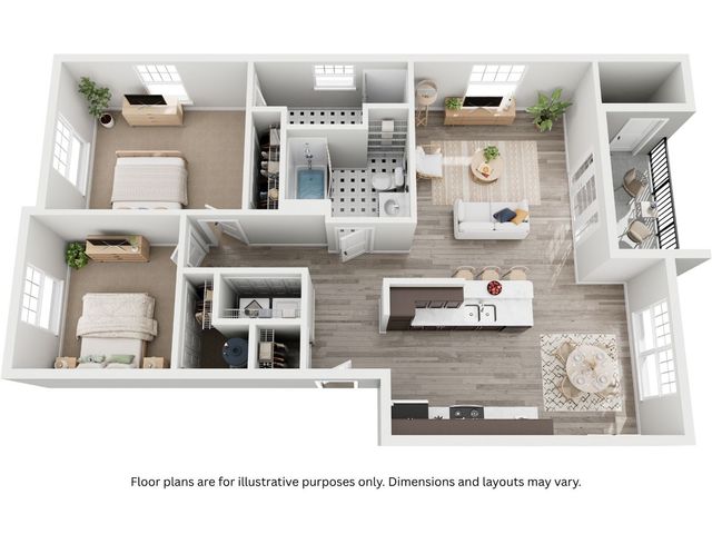 2x2A Floor Plan