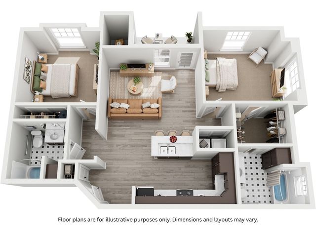 2x2E Floor Plan