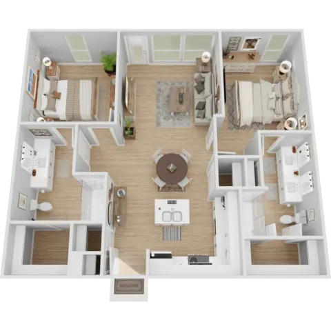2 Bed 2 Bath V1