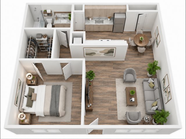 Highland Park - One-Bedroom Floorplan