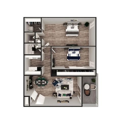 https://www.jeffersonarms-apts.com/ - Two-Bedroom Floor Plan
