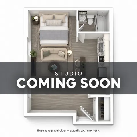 Blue Valley Flats - Studio Floorplan