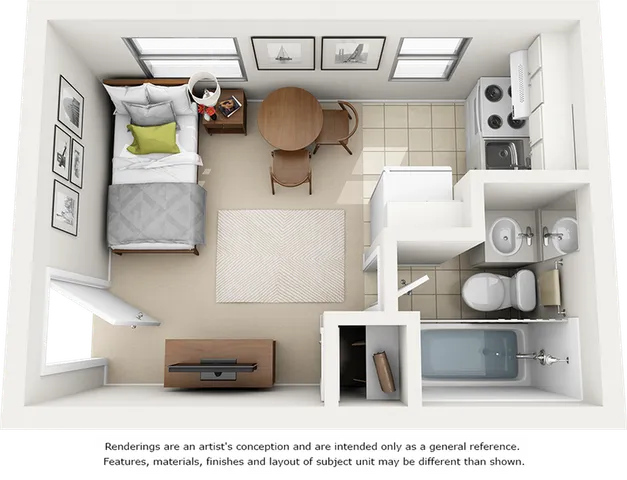 Studio floor plan