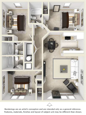 3-3 Flat floor plan