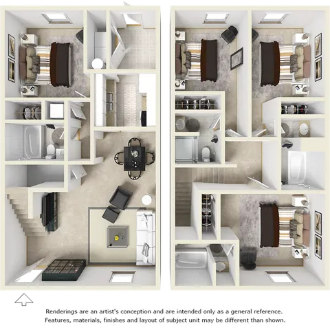 4-4 TH Quartz floor plan