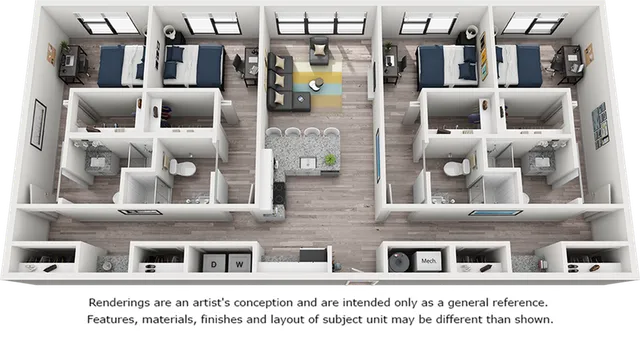 Apollo 4 bedrooms 4 bathrooms floor plan