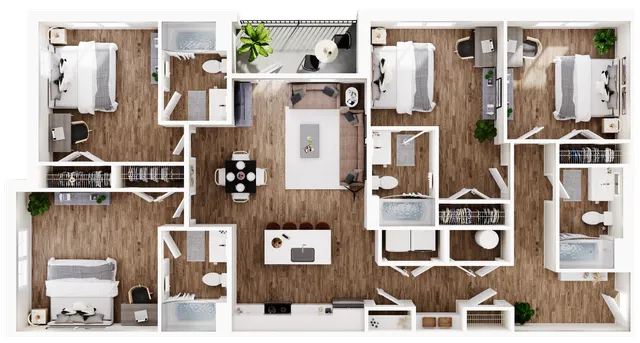 four bedroom signature student living