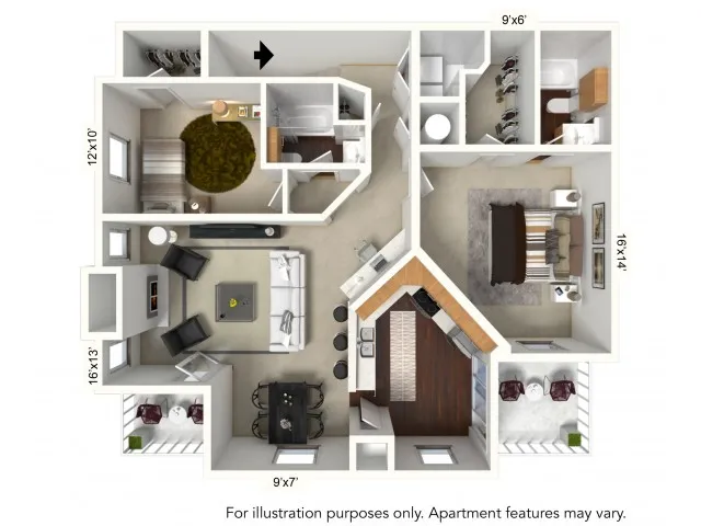 Floor Plan 11 | Apartments For Rent In Williamsville Ny | Renaissance Place Apartments