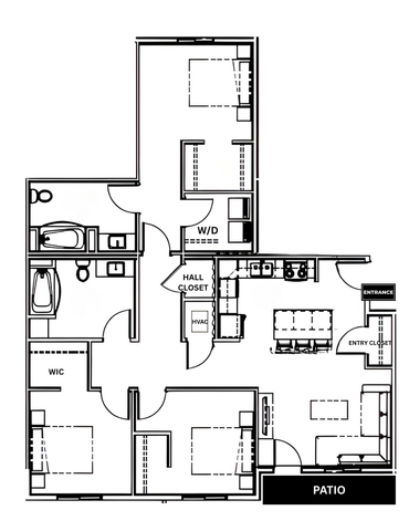 3A - 3BED2BATH - 1350SF