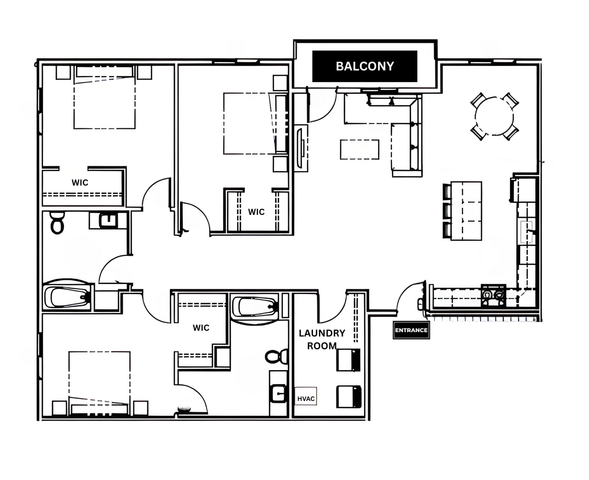 3B - 3BED2BATH - 1700SF