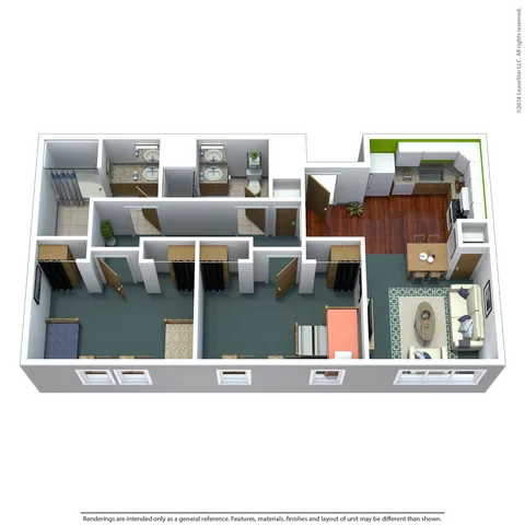 Calypso 2 Bedroom