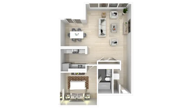 1 Bedroom x 1 Bathroom