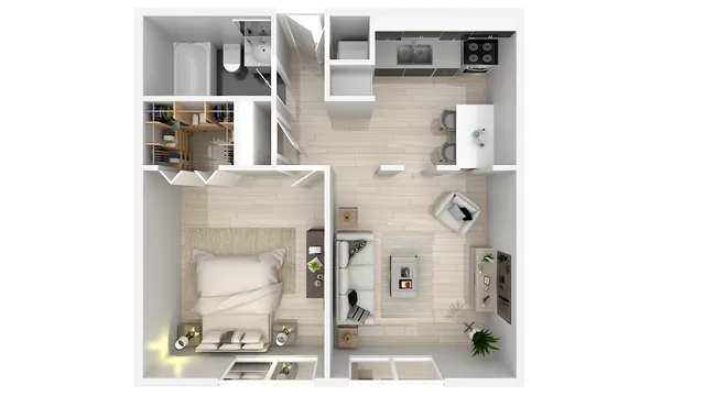 1 Bedroom x 1 Bathroom