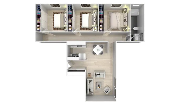 3 BED 1 BATH