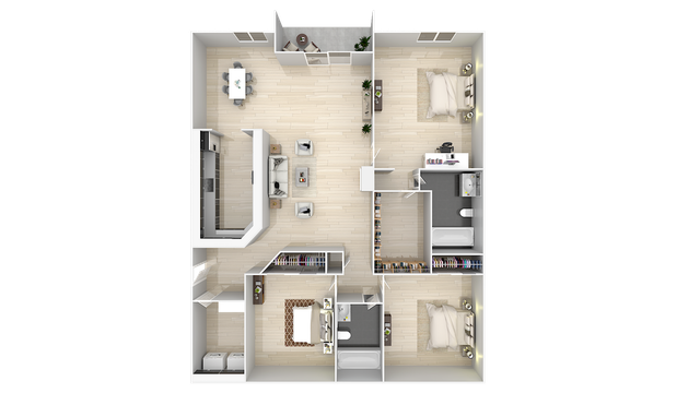 3 Bedroom x 2 Bathroom