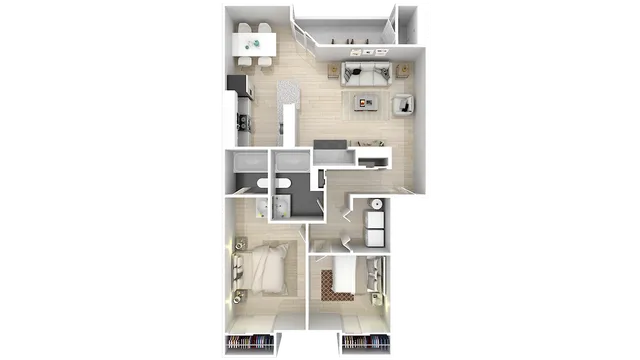 2 Bedroom x 2 Bathroom