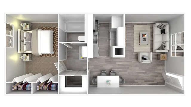 1 Bedroom x 1 Bathroom