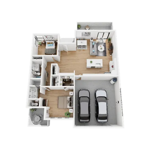 2 Bedroom x 2 Bathroom