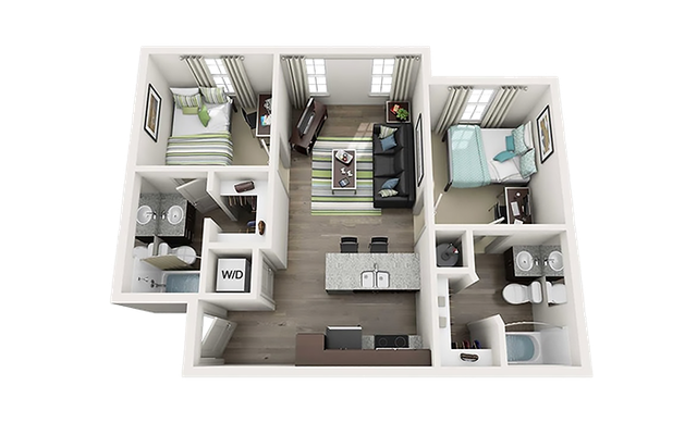 Millennium One B1 Floor Plan