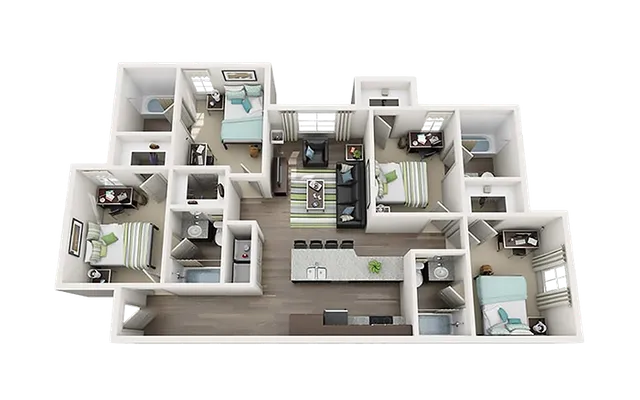 Millennium One D1 Floor Plan