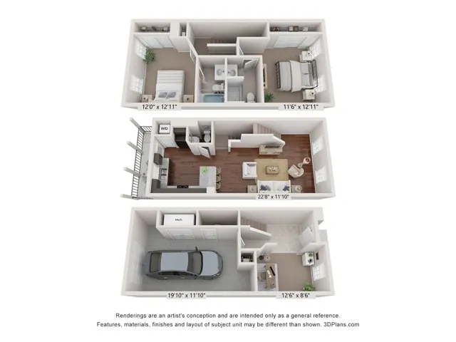 Stansbury Townhome | Floor Plan
