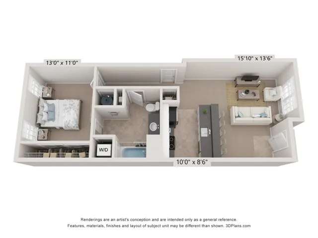 Greystone Flat I | Floor Plan