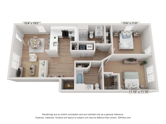 Greystone Flat II | Floor Plan