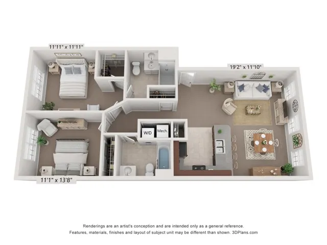 Greystone II Flat | Floor Plan