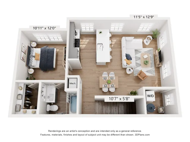 Bentley Flat II Floor Plan