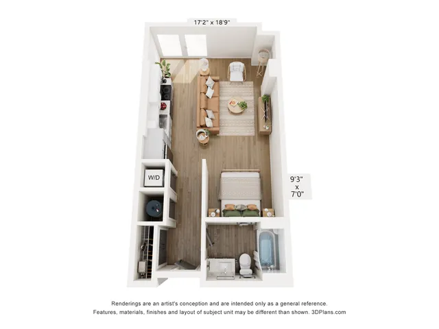 Studio Type A Floor Plan