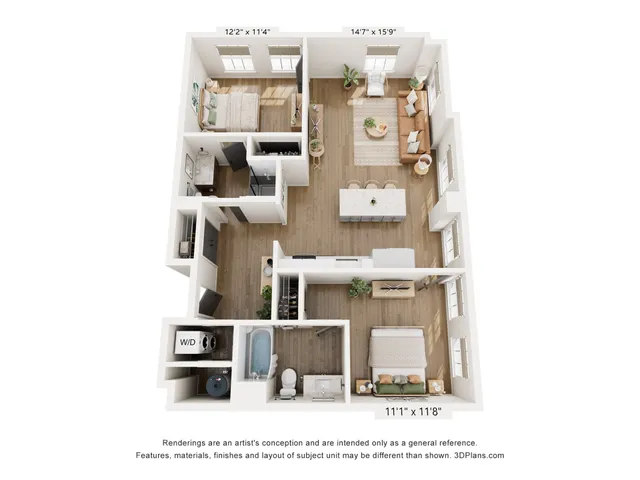 2BR Type C Floor Plan