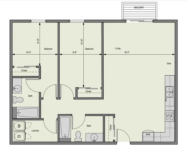 2 Bedroom