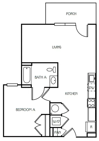 1 Bedroom / 1 Bathroom