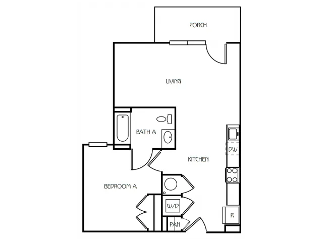 1 Bedroom / 1 Bathroom
