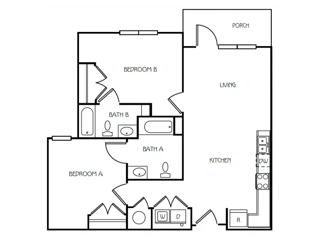 2 Bedroom / 2 Bathroom