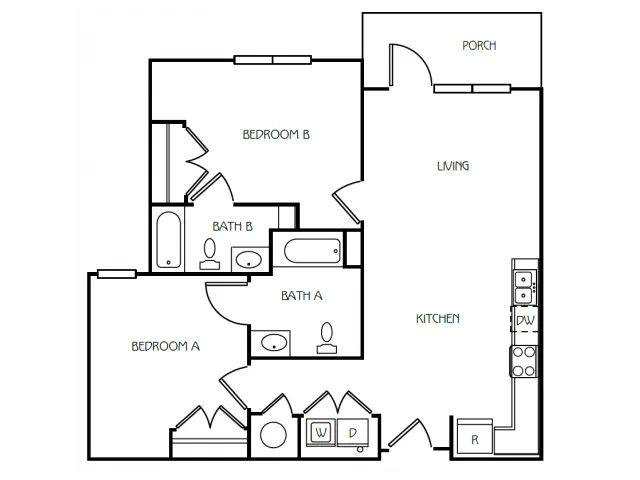 2 Bedroom / 2 Bathroom
