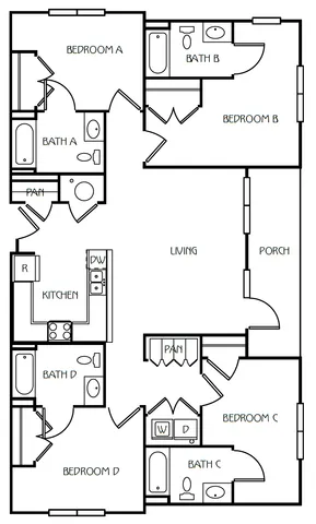 4 Bedroom / 4 Bathroom