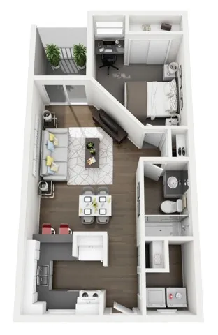 1 Bed 1 Bath