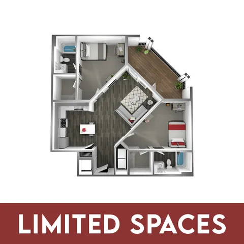Two Plus Balcony - Limited Spaces